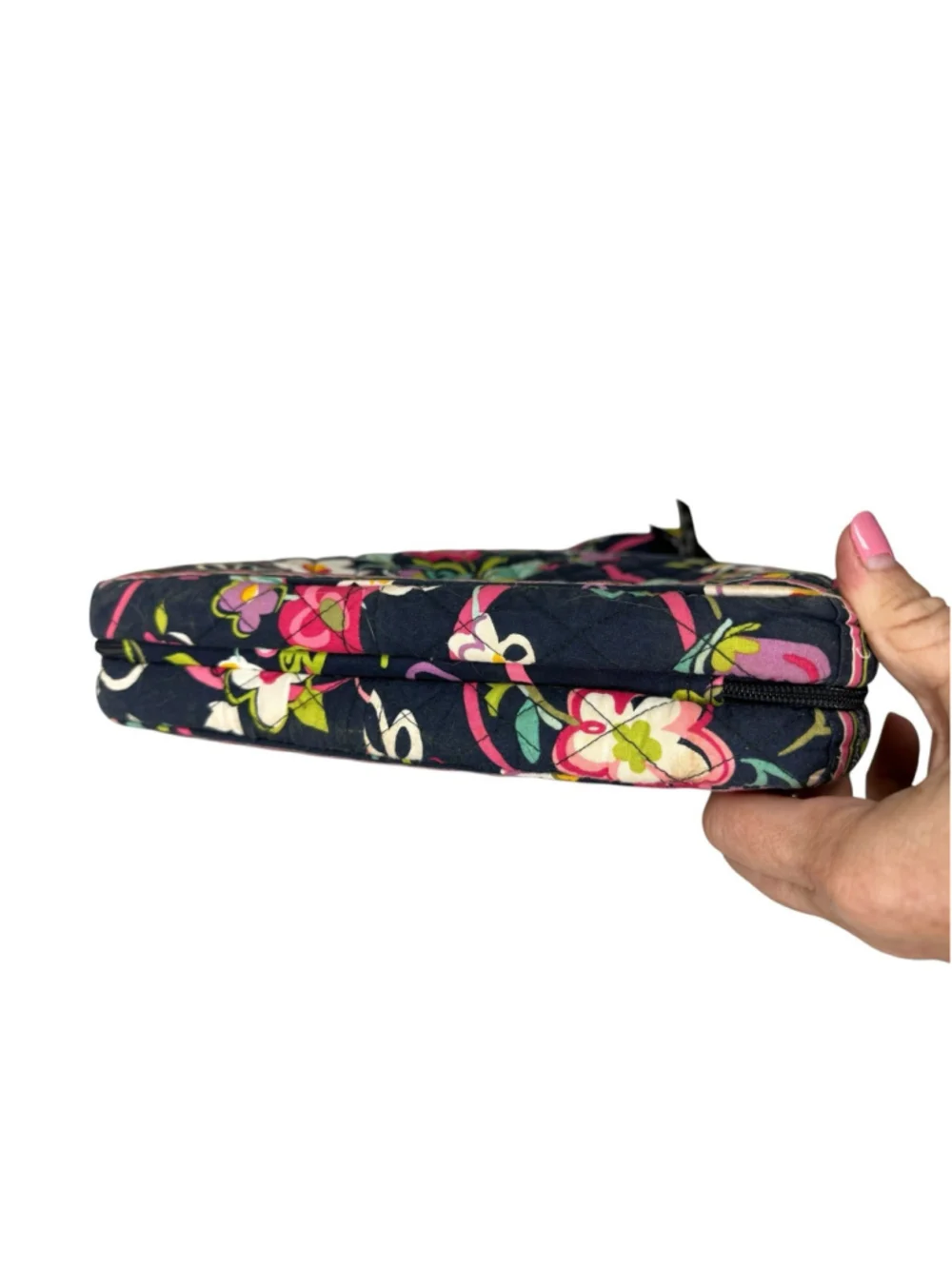 Vera Bradley Ribbons Floral Laptop Bag With Checkpoint Compartment